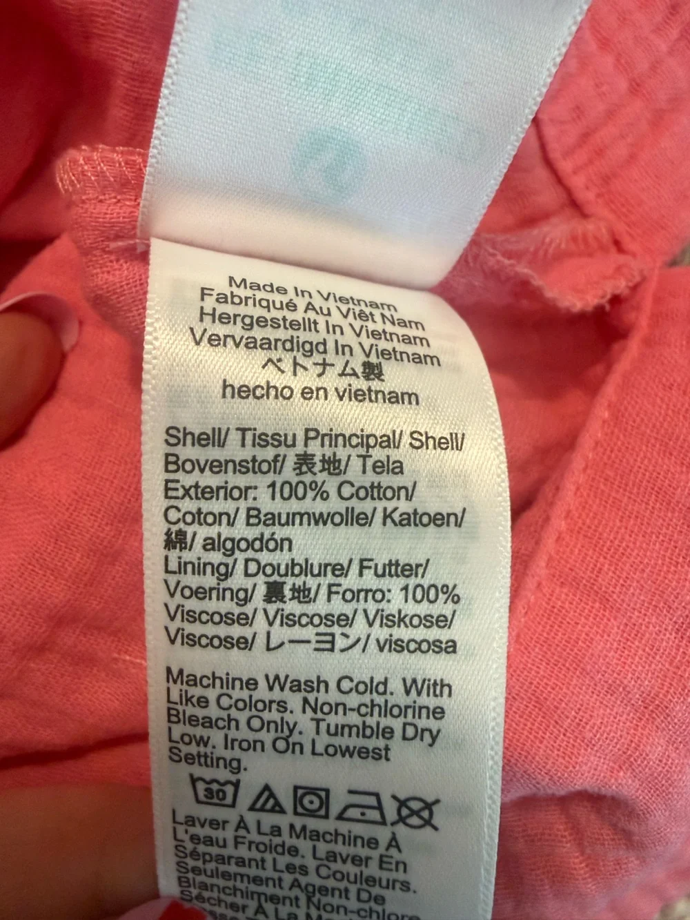 J. Crew V Neck Shirt Dress in Cotton Gauze Tea Rose Pink Large